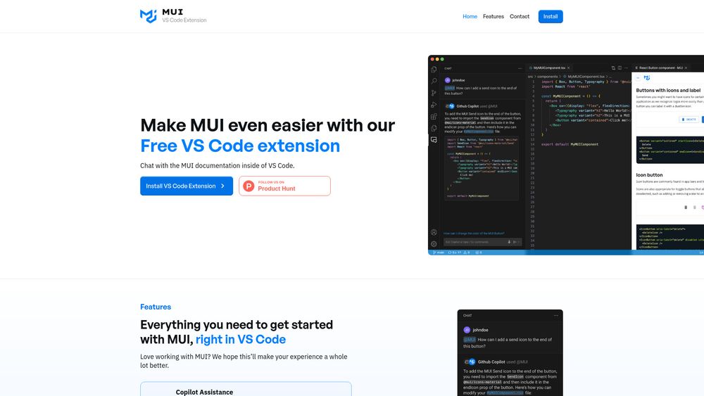 image for MUI for VS Code