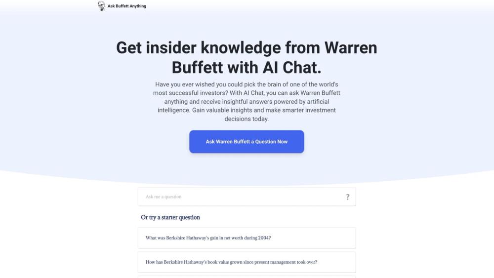 image for Ask Warren Buffet Anything