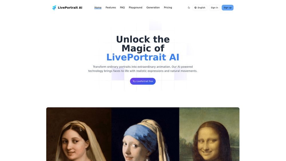 image for LivePortrait AI