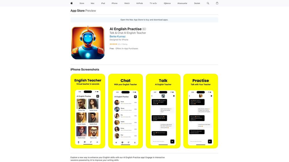 image for AI English Practise