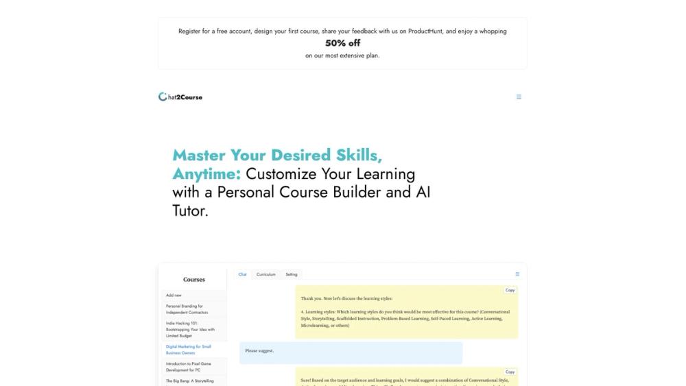 image for Chat2Course