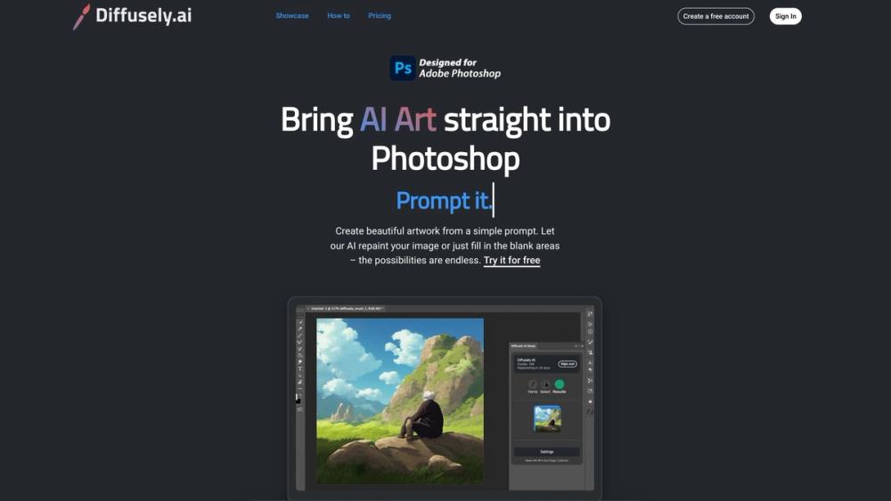 image for diffusely | AI Art Photoshop Plugin