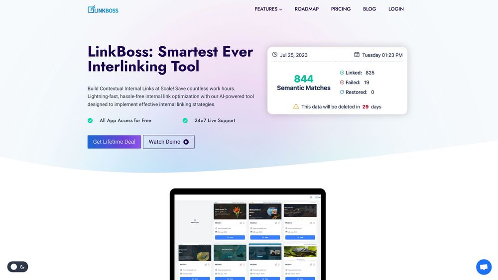 image for LinkBoss: AI-Powered Interlinking Tool