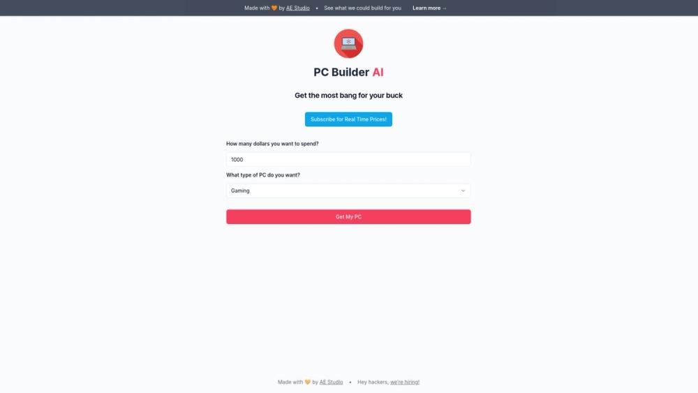 image for PC Builder AI