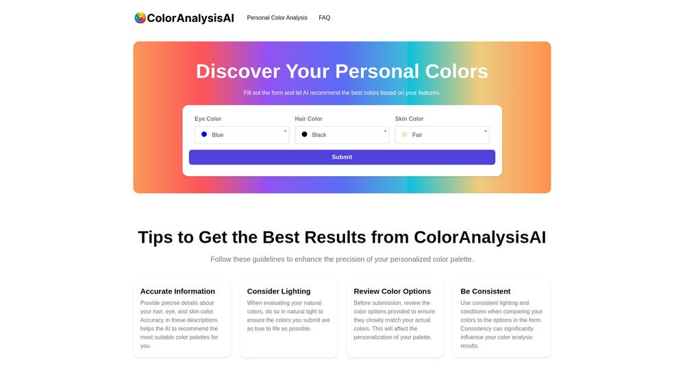 image for ColorAnalysisAI