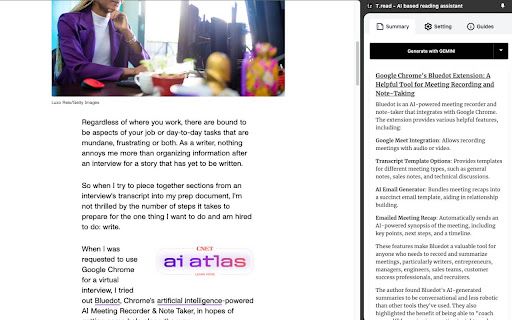 image for T.read - AI based reading assistant
