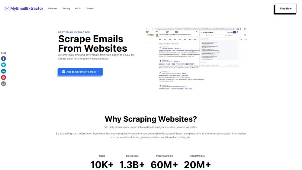 image for Free Email Extractor from Website