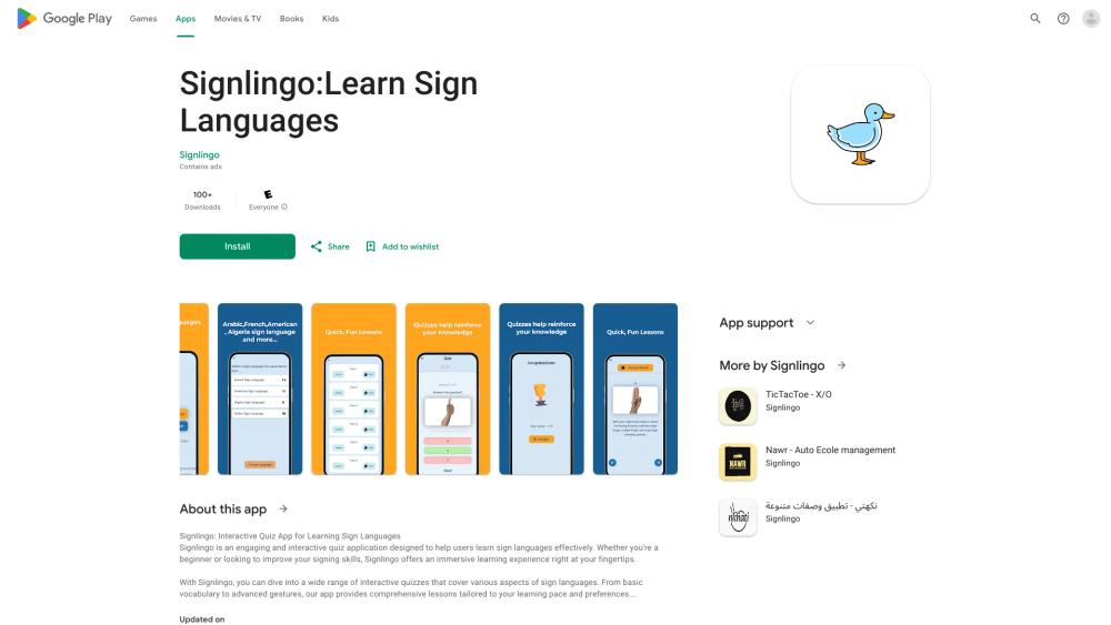 image for Signlingo:Learn Sign Languages