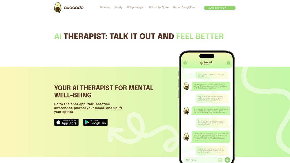 image for Avocado AI Therapist