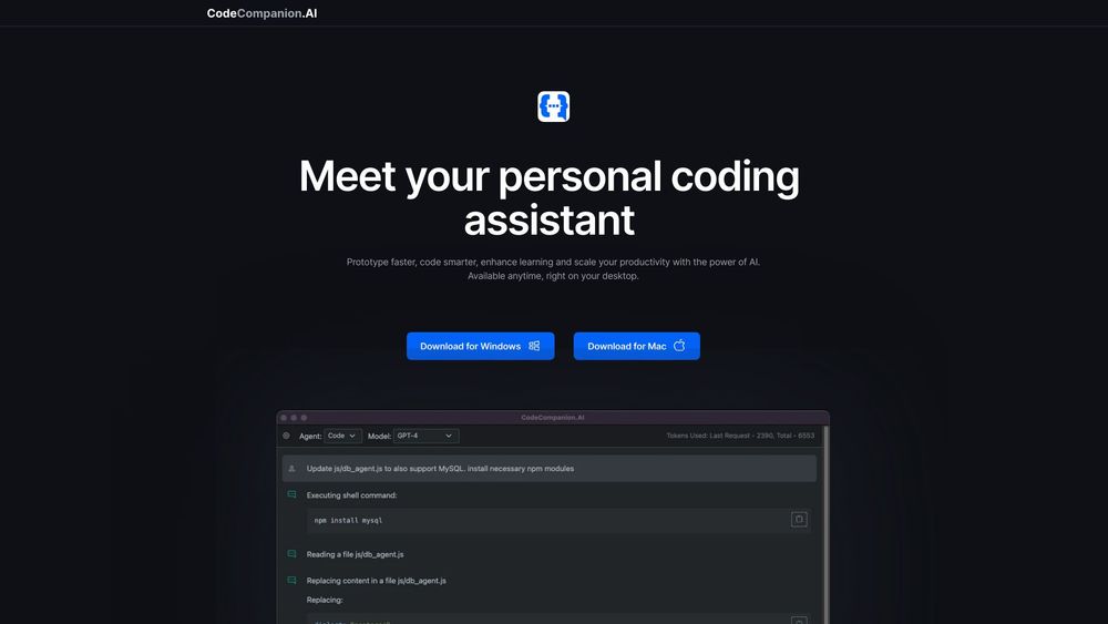 image for CodeCompanion.AI