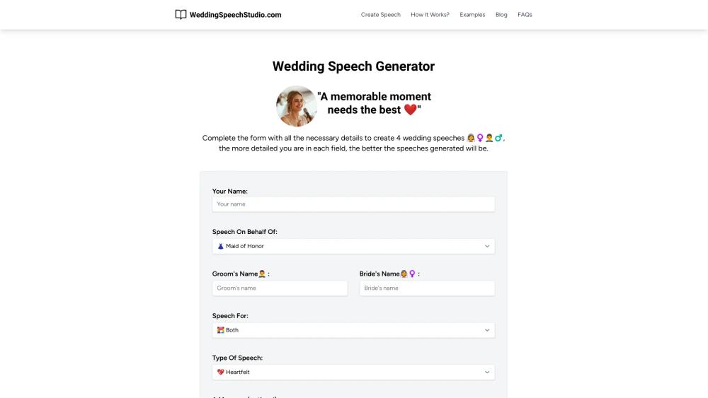 image for Wedding Speech Studio