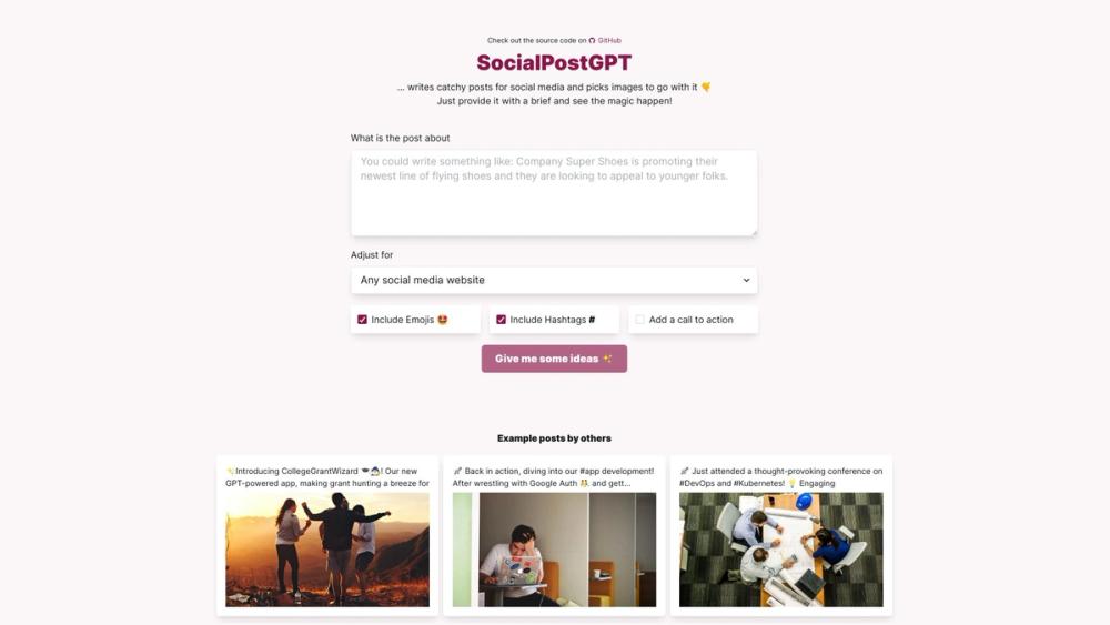 image for SocialPostGPT