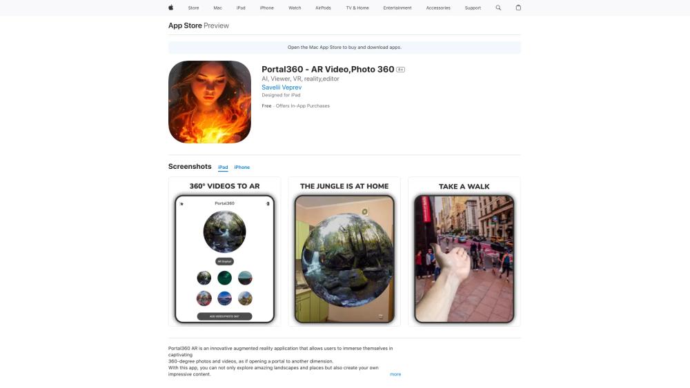 image for Portal 360 - 360 video Viewer in AR