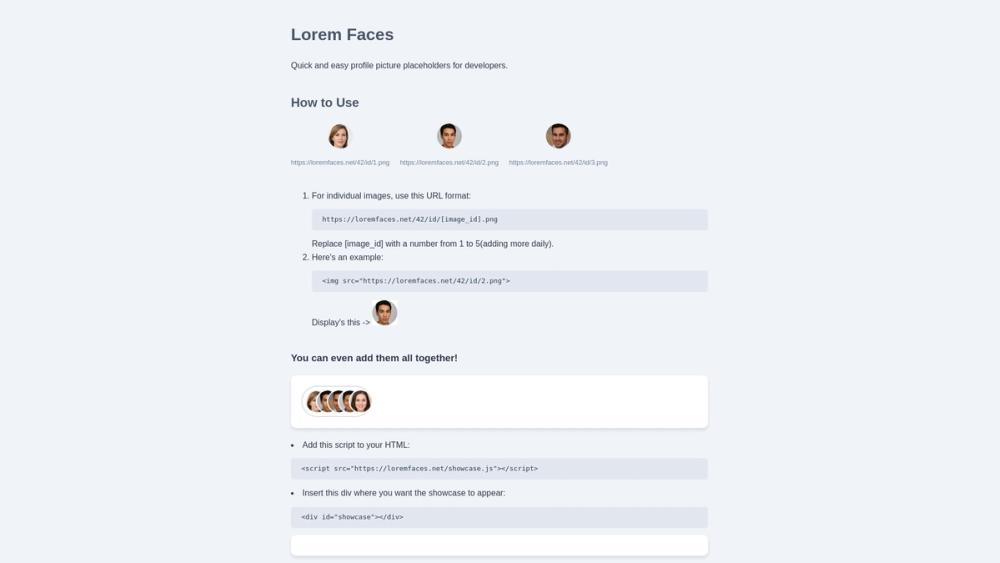 image for Lorem Faces