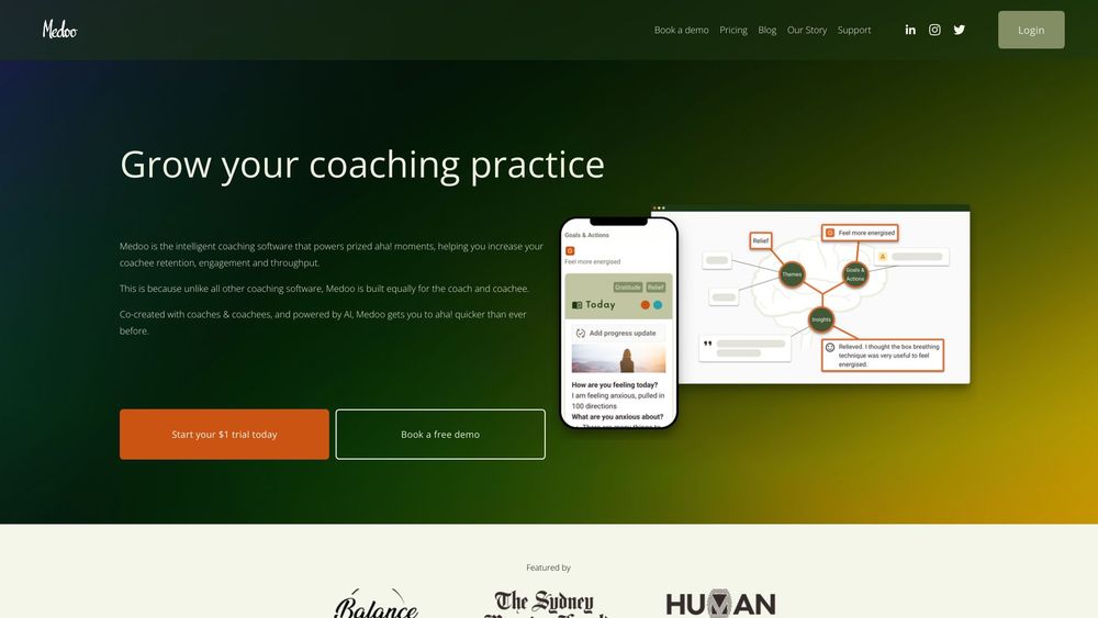 image for Medoo - Smart Coaching Software