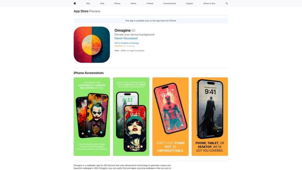 image for Omagine wallpapers