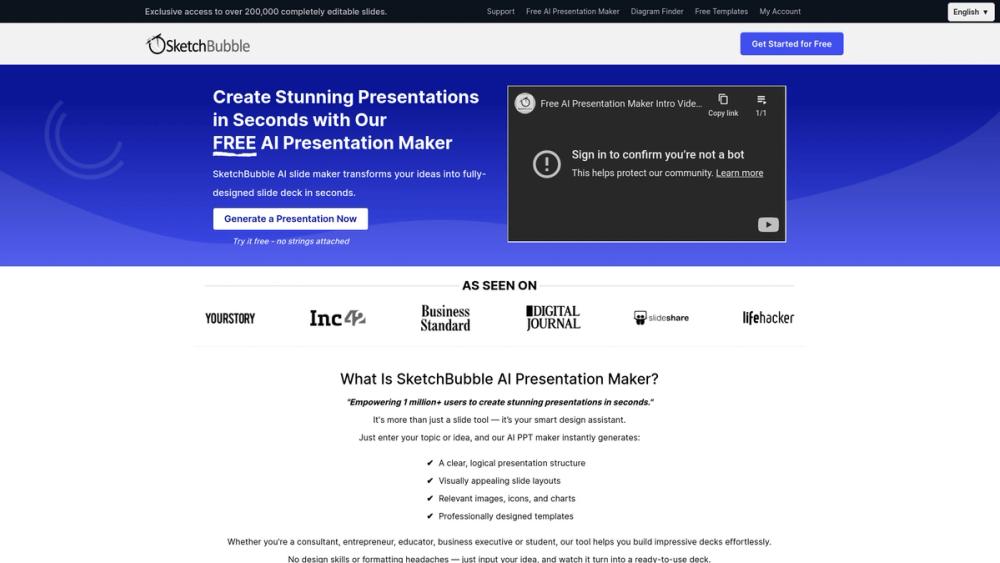 image for SketchBubble AI Presentation Maker