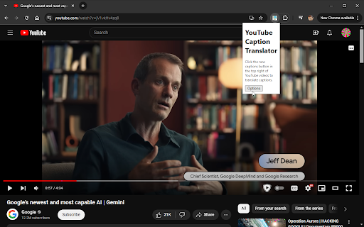 image for YouTube Caption Translator