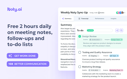 image for Noty: Summaries, To-Dos, & Transcriptions