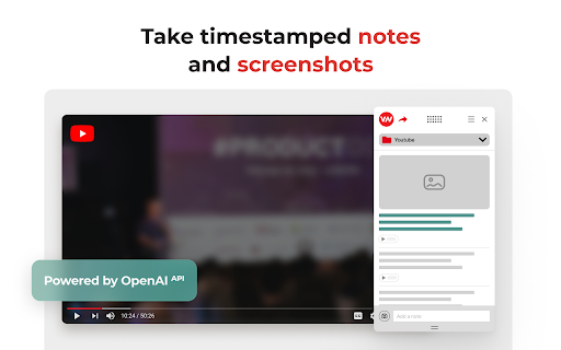 image for AI-powered Notes on Videos - Video Notebook