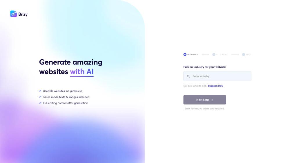 image for Brizy AI Website Builder