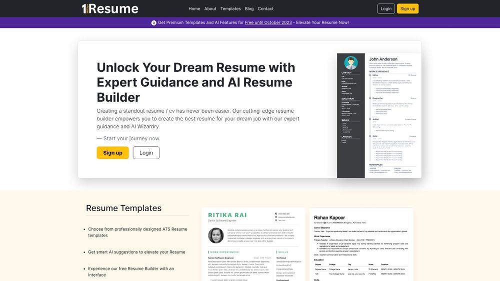 image for 1MillionResume