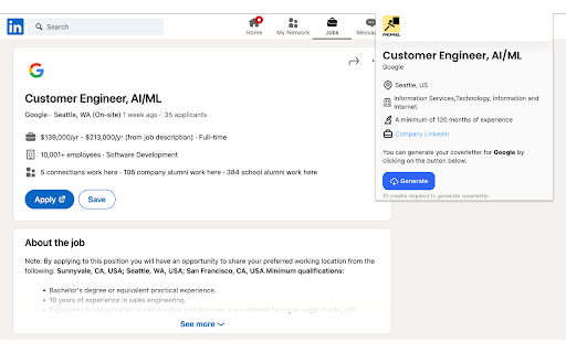 image for Cover Letter Generator by Propael