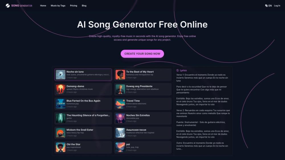 image for SongGenerator.io: Create Music for Free
