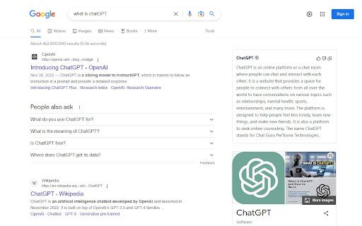 image for chatGPT for search