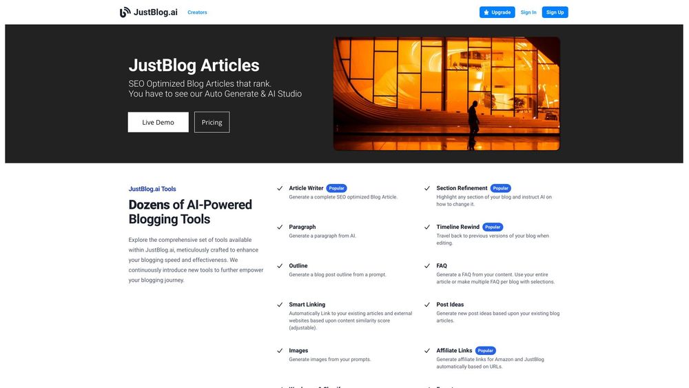 image for JustBlog.ai