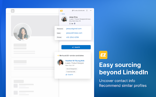 image for hireEZ for Chrome - Find and Engage Anyone, Anywhere.