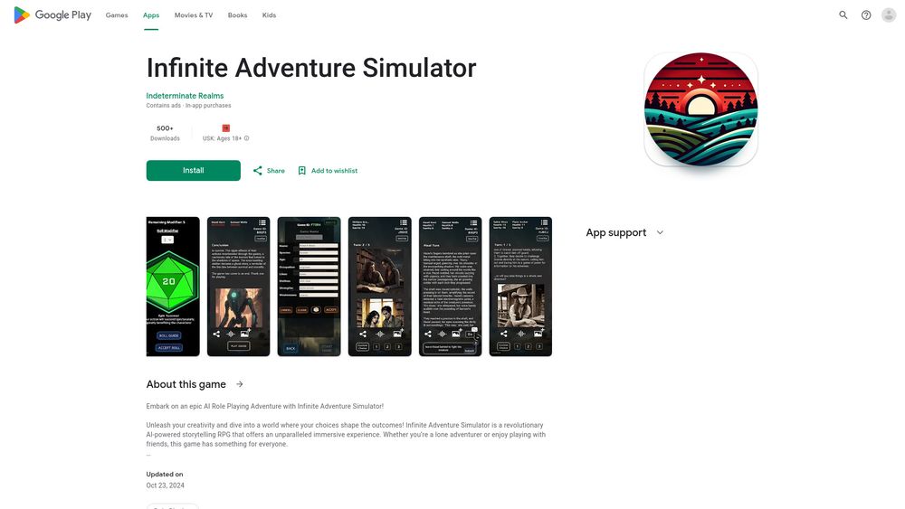 image for Infinite Adventure Simulator
