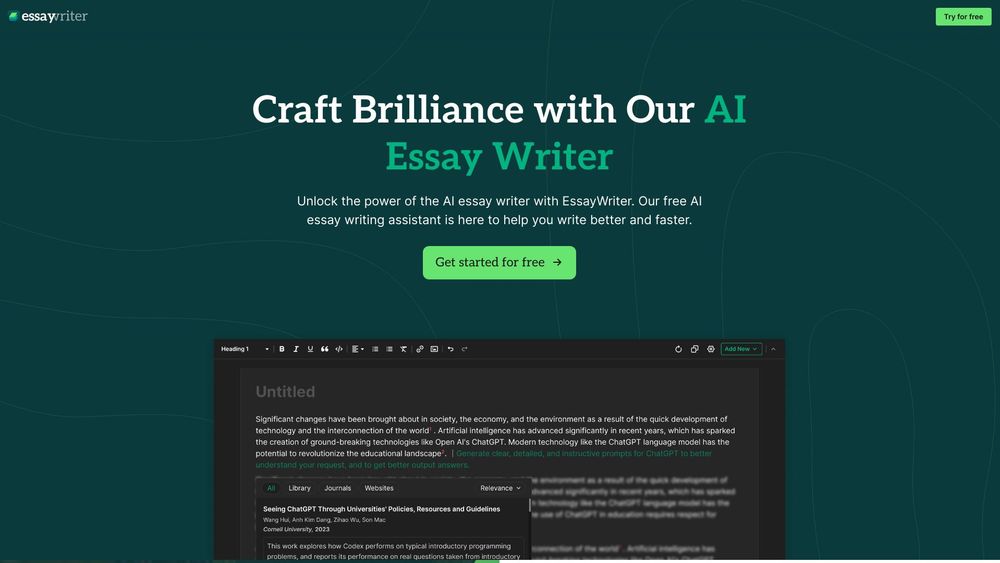 image for EssayWriter io
