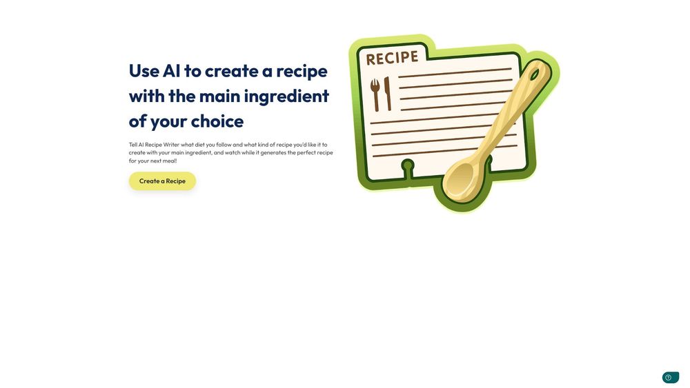 image for AI Recipe Writer