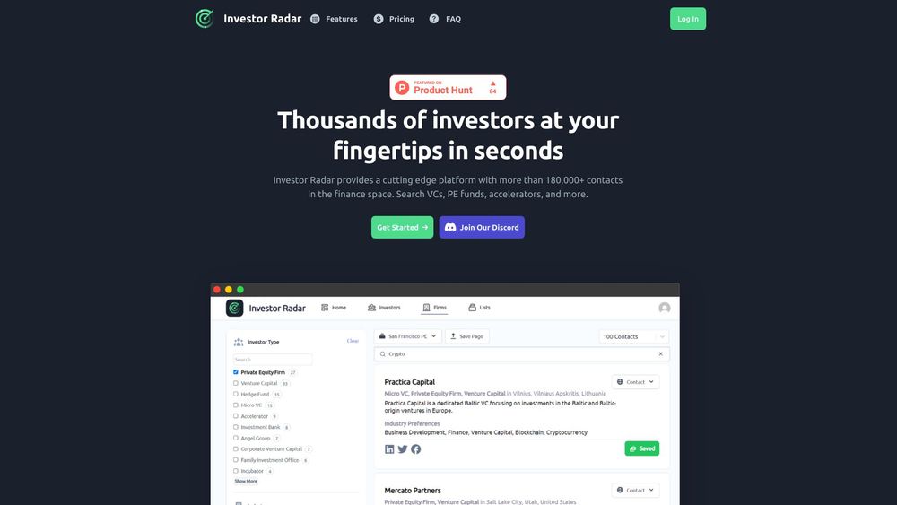 image for Investor Radar