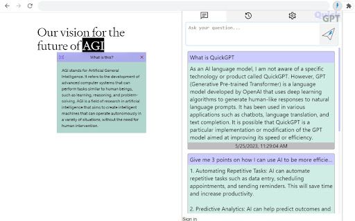 image for QuickGPT AI assistant
