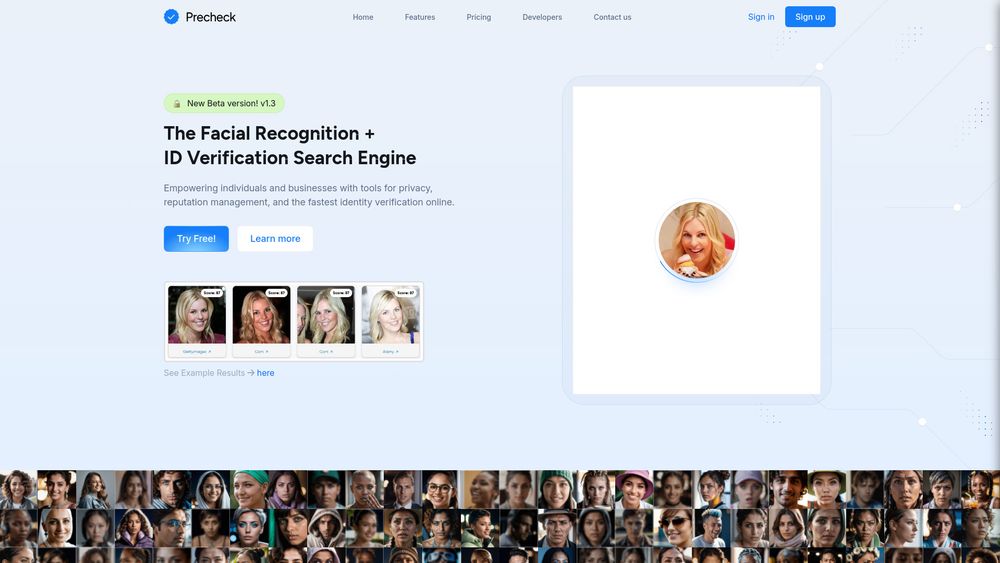image for Precheck.ai - AI Face data