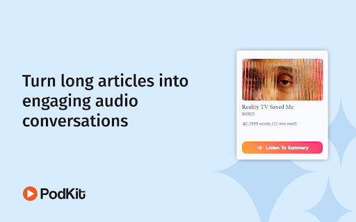 image for PodKit: Listen to webpages