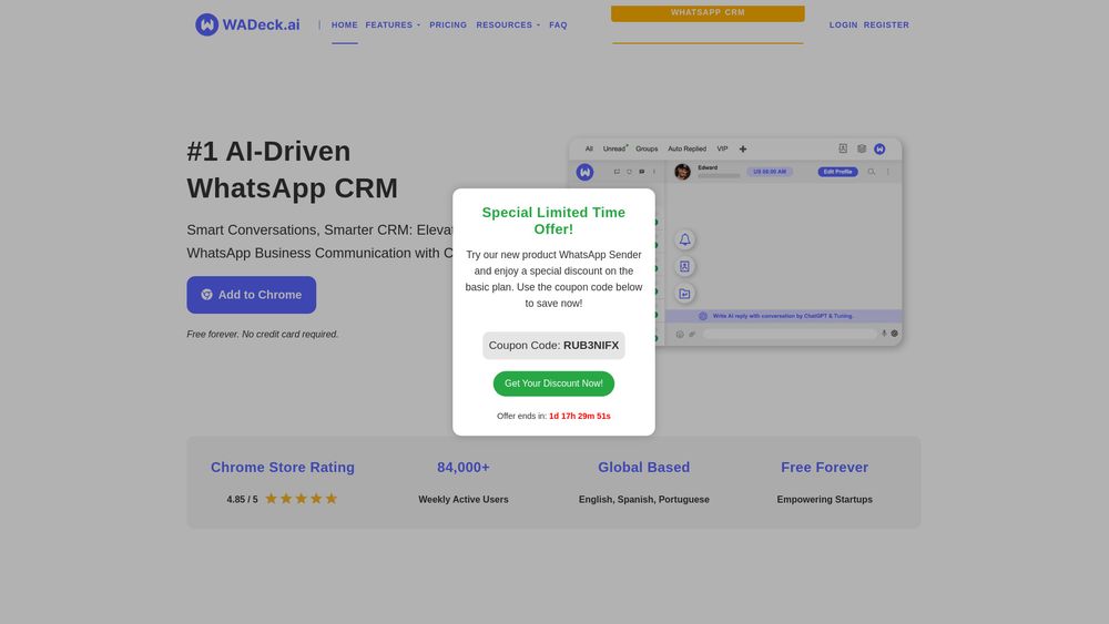 image for WADeck - AI Driven WhatsApp CRM