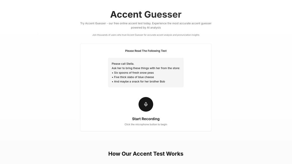 image for Accent Guesser