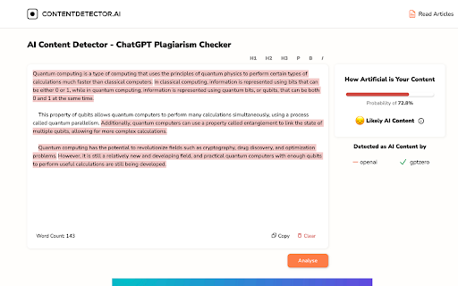image for AI Content Detector Extension