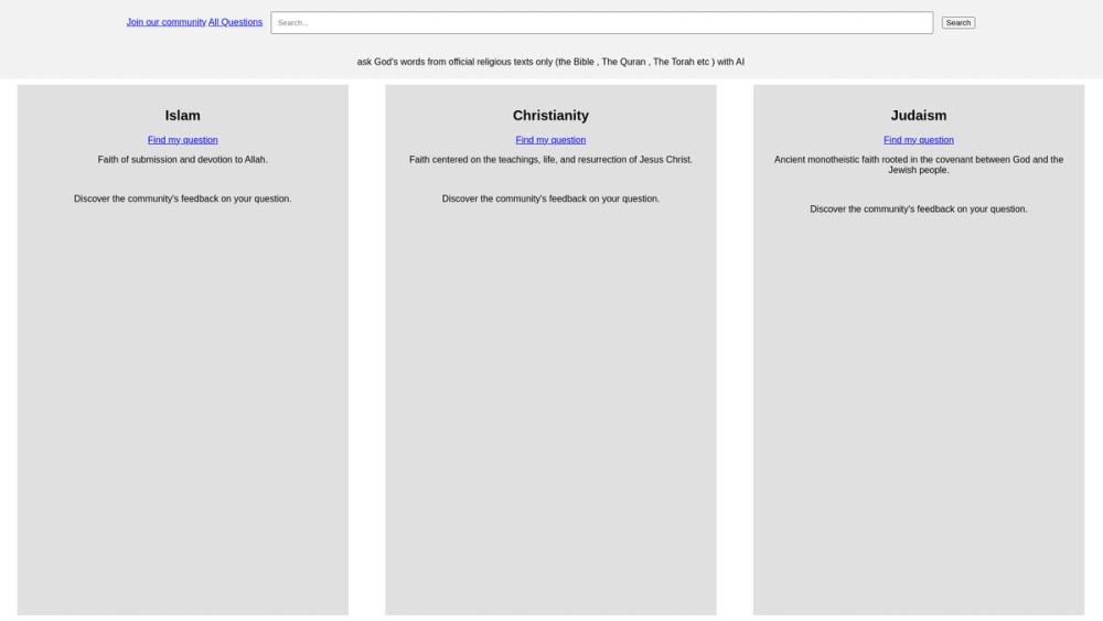 image for Ask Religion with AI