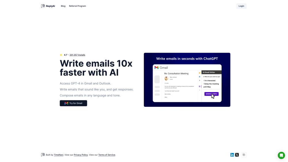 image for AI Email Writer for Gmail