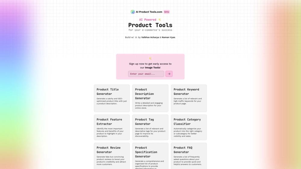 image for AI Product Tools
