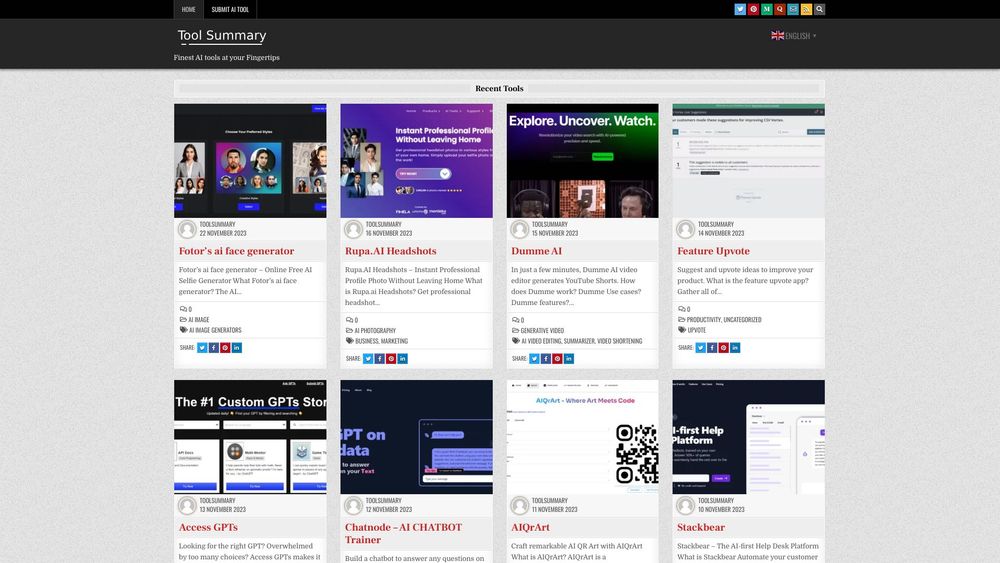 image for Toolsummary