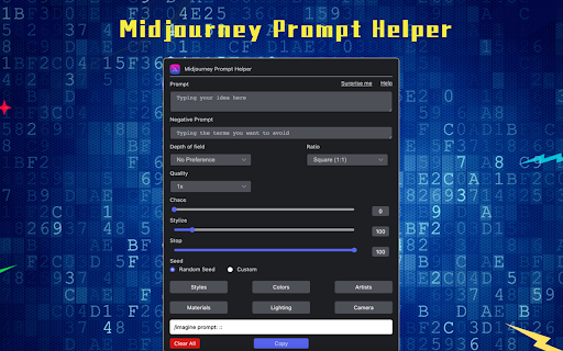 image for Prompt Tool - Midjourney Prompt Helper