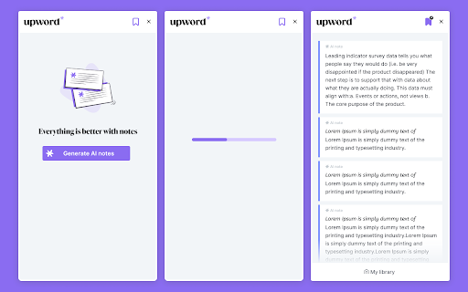 image for Upword: AI notes & summarization tool