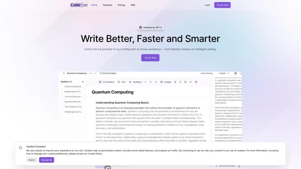image for CoWriter AI