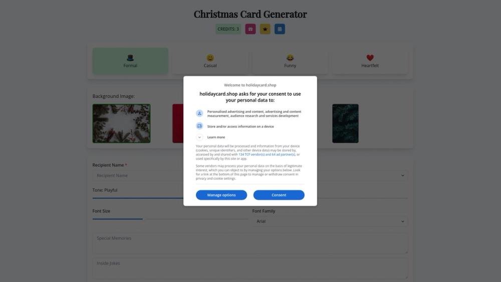 image for AI Holiday Card Generator