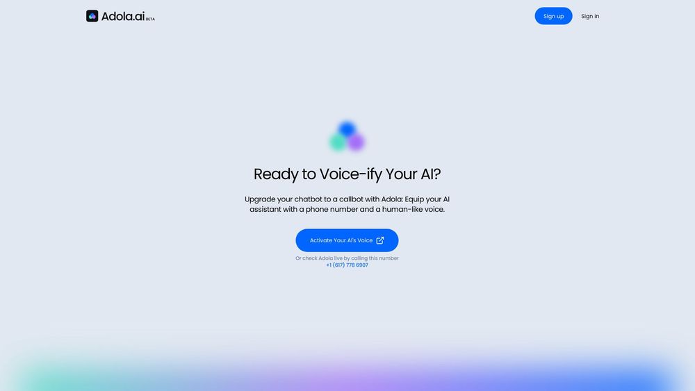 image for Adola: Voice & Phone Number for your AI